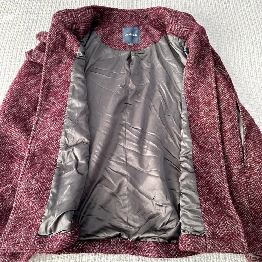 Modcloth Pink Herringbone Cape - Picture 5 of 9